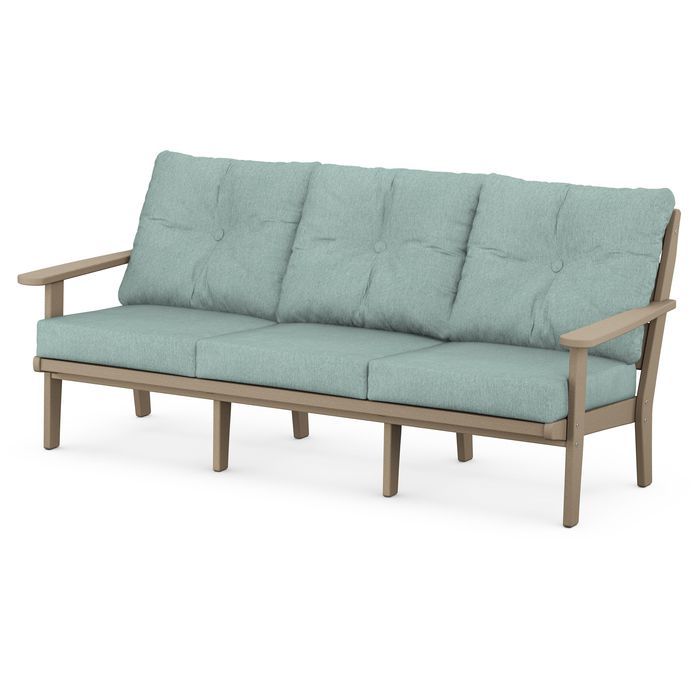 Lakeside Deep Seating Sofa in Vintage Finish