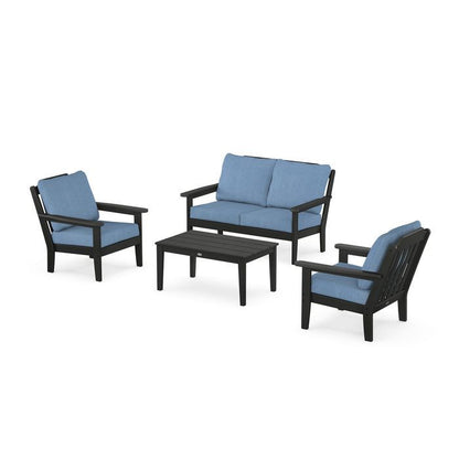 Country Living 4-Piece Deep Seating Set with Loveseat