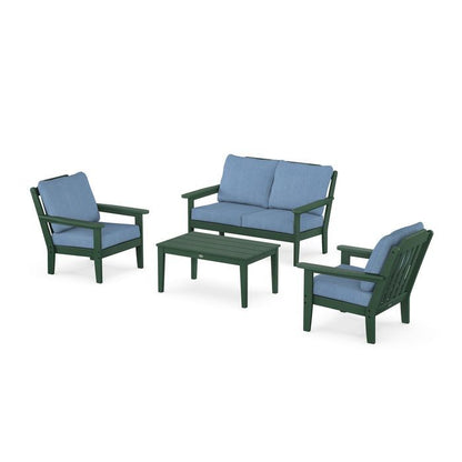 Country Living 4-Piece Deep Seating Set with Loveseat