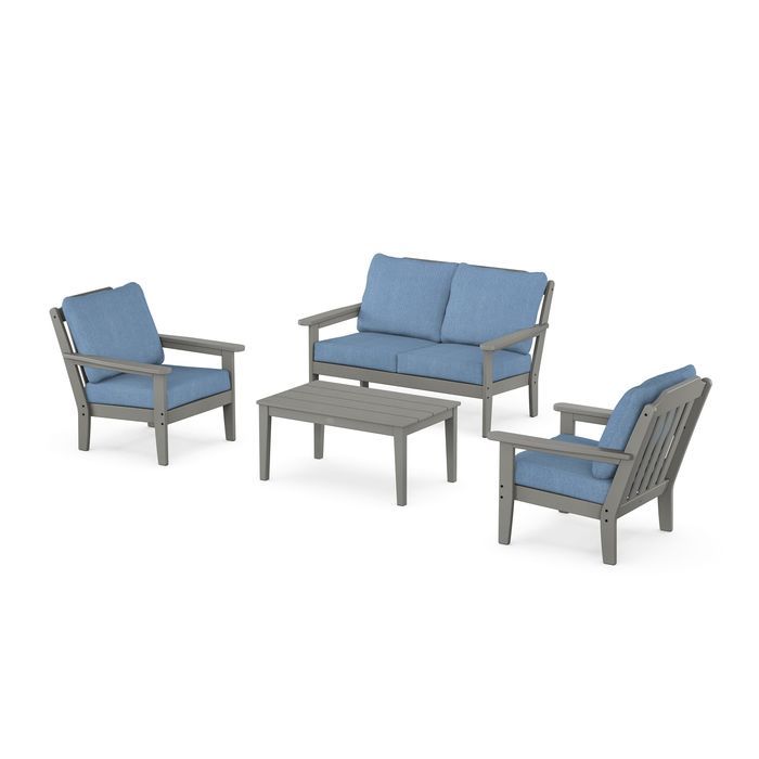 Country Living 4-Piece Deep Seating Set with Loveseat