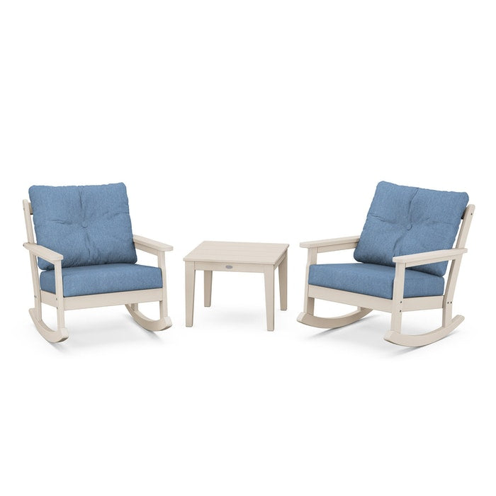 Vineyard 3-Piece Deep Seating Rocking Chair Set