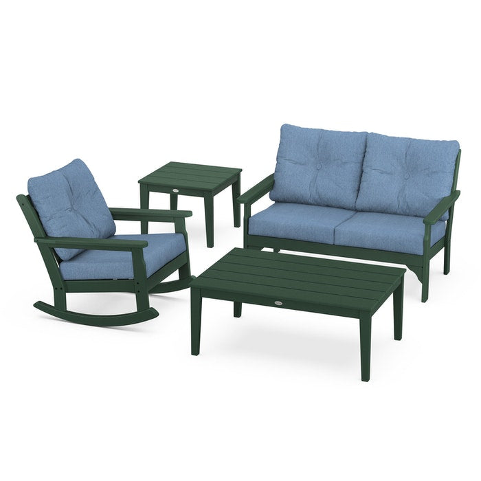 Vineyard 4-Piece Deep Seating Rocking Chair Set