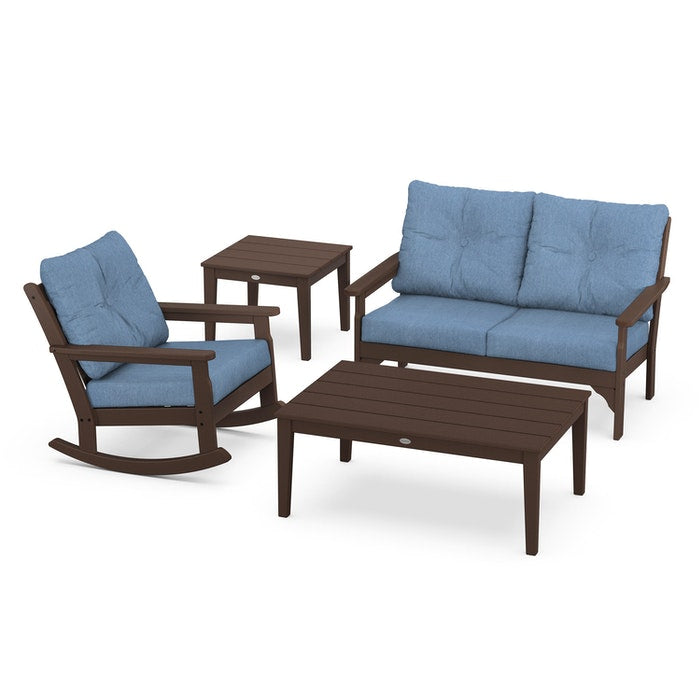 Vineyard 4-Piece Deep Seating Rocking Chair Set