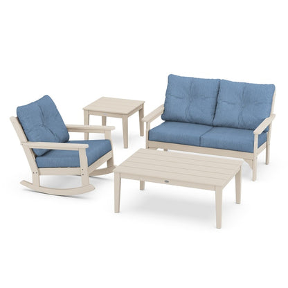 Vineyard 4-Piece Deep Seating Rocking Chair Set