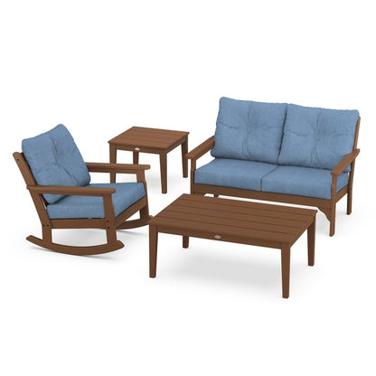 Vineyard 4-Piece Deep Seating Rocking Chair Set