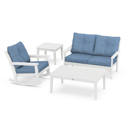 Vineyard 4-Piece Deep Seating Rocking Chair Set