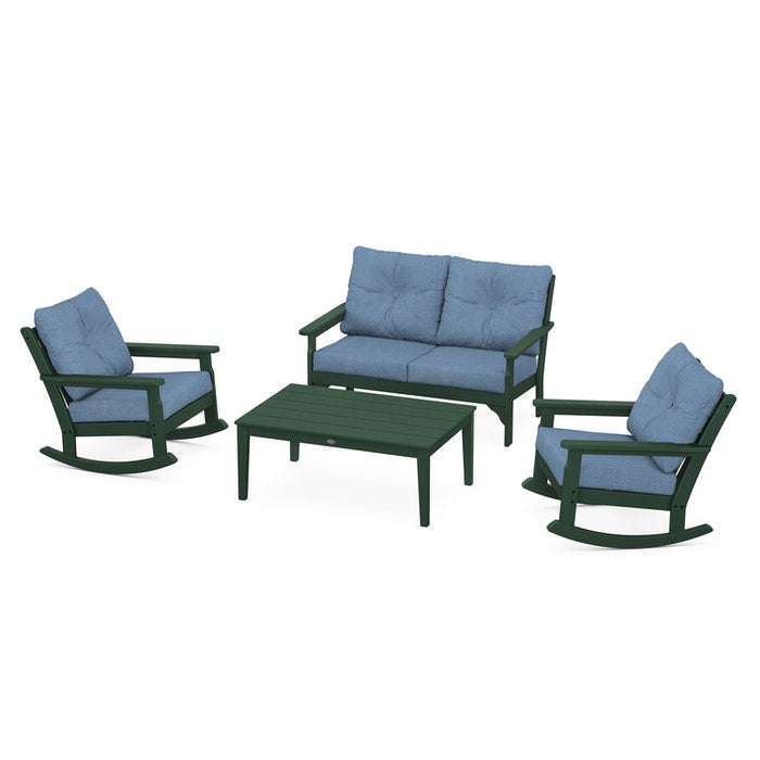 Vineyard 4-Piece Deep Seating Rocking Chair Set