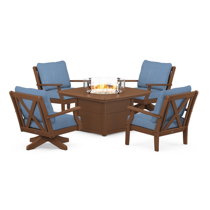 Braxton 5-Piece Deep Seating Set with Fire Table