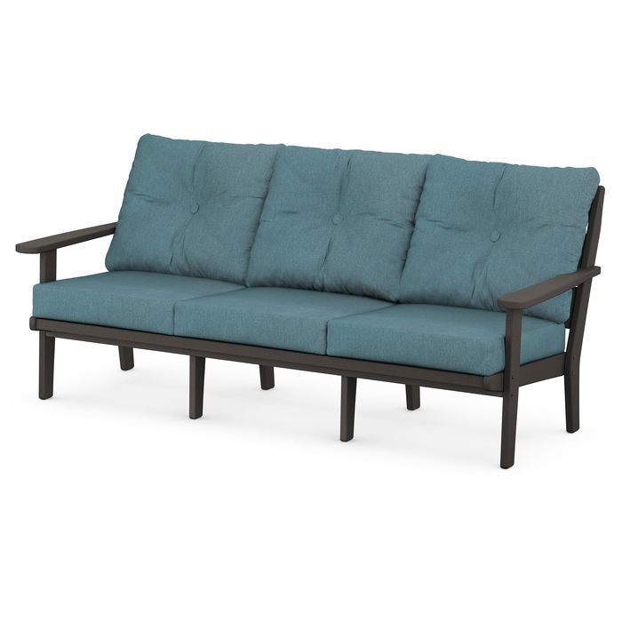 Lakeside Deep Seating Sofa in Vintage Finish