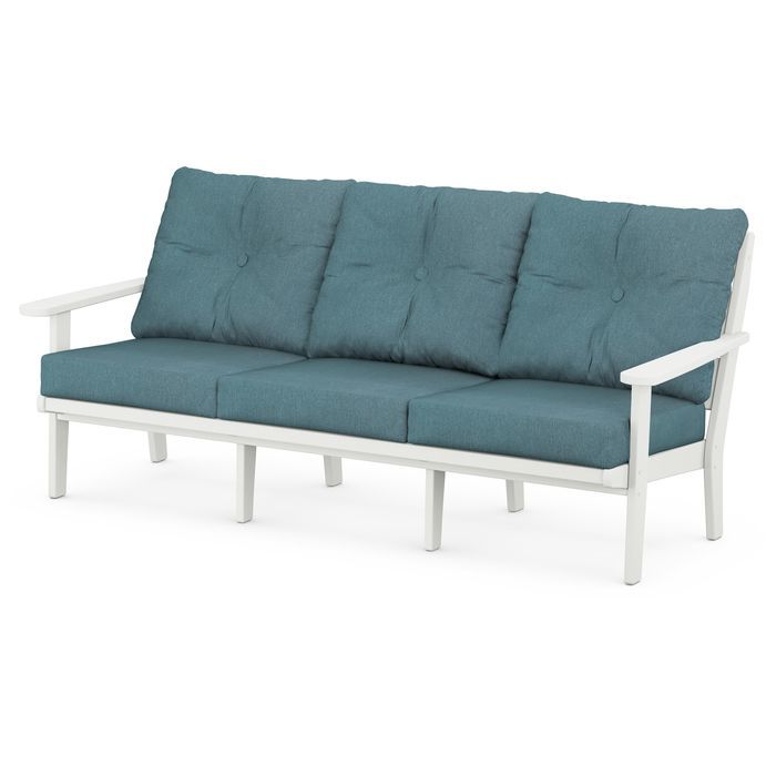 Lakeside Deep Seating Sofa in Vintage Finish