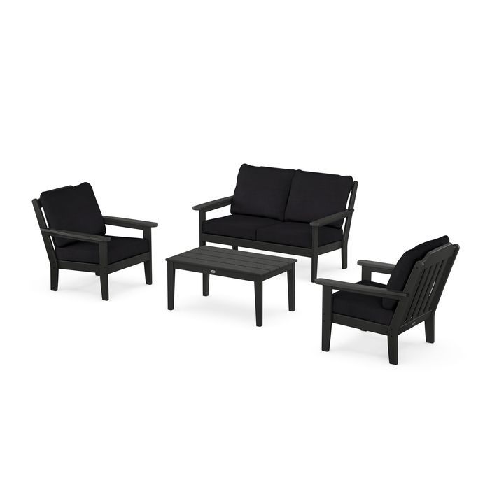 Country Living 4-Piece Deep Seating Set with Loveseat