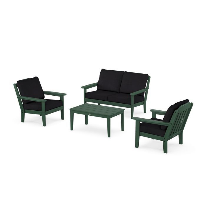 Country Living 4-Piece Deep Seating Set with Loveseat