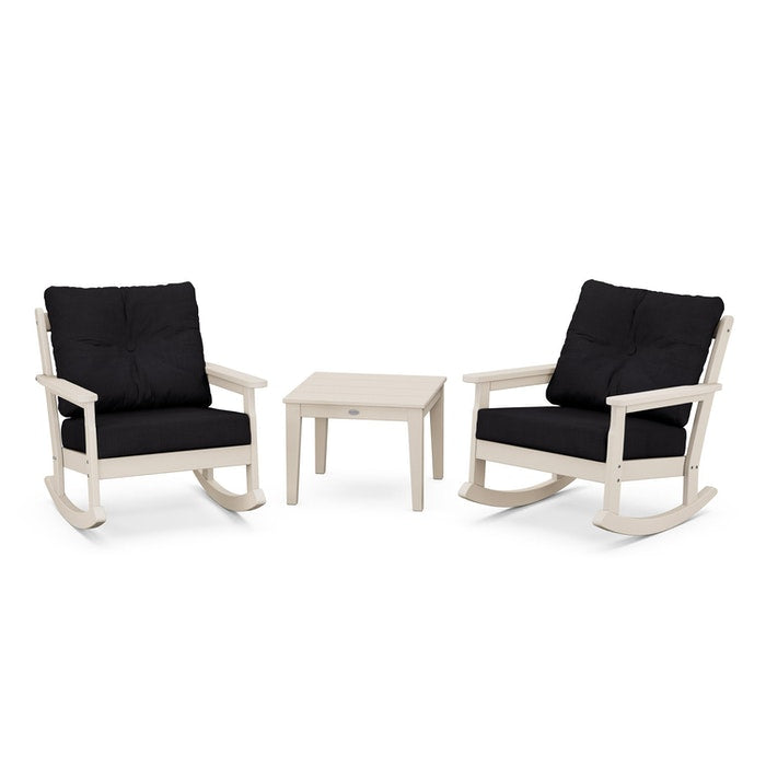 Vineyard 3-Piece Deep Seating Rocking Chair Set