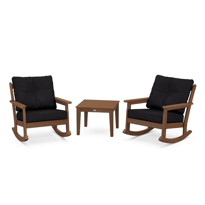 Vineyard 3-Piece Deep Seating Rocking Chair Set