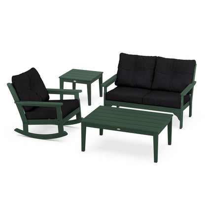 Vineyard 4-Piece Deep Seating Rocking Chair Set