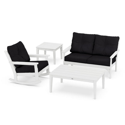 Vineyard 4-Piece Deep Seating Rocking Chair Set