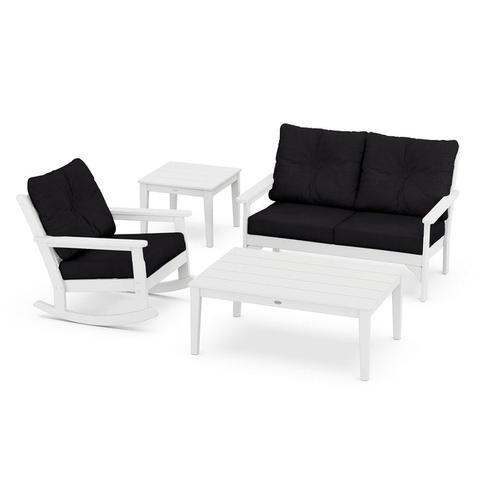 Vineyard 4-Piece Deep Seating Rocking Chair Set