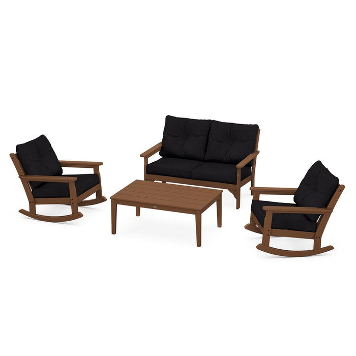 Vineyard 4-Piece Deep Seating Rocking Chair Set