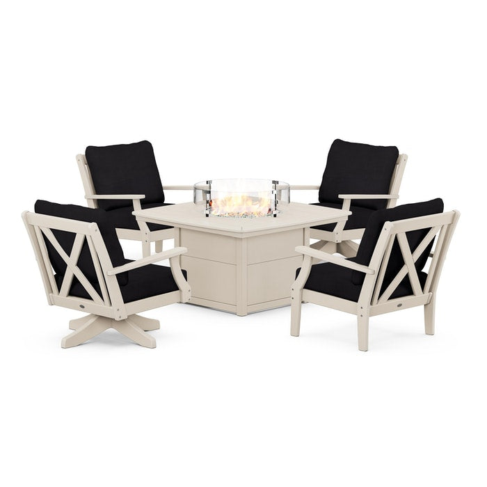 Braxton 5-Piece Deep Seating Set with Fire Table