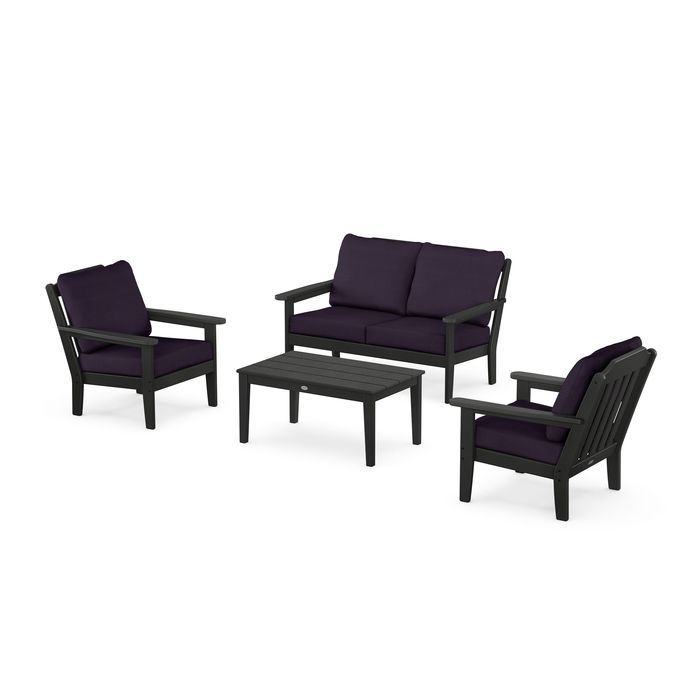 Country Living 4-Piece Deep Seating Set with Loveseat