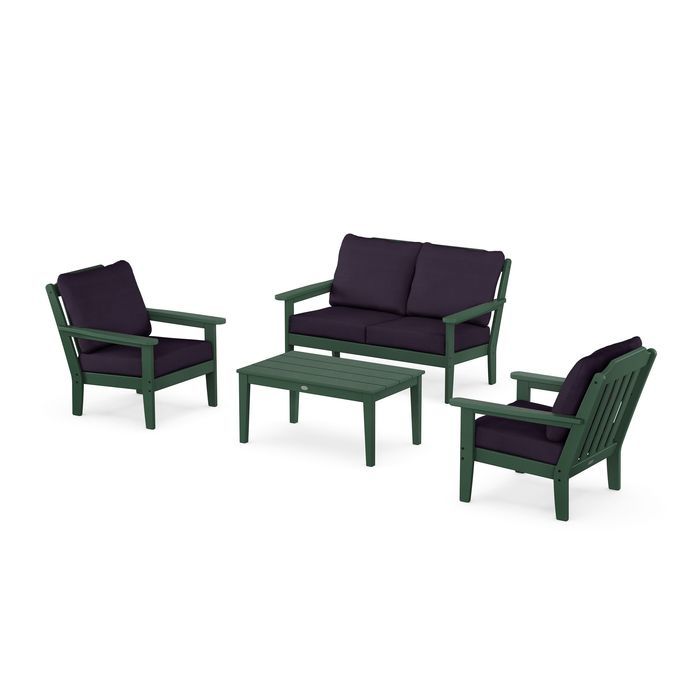 Country Living 4-Piece Deep Seating Set with Loveseat