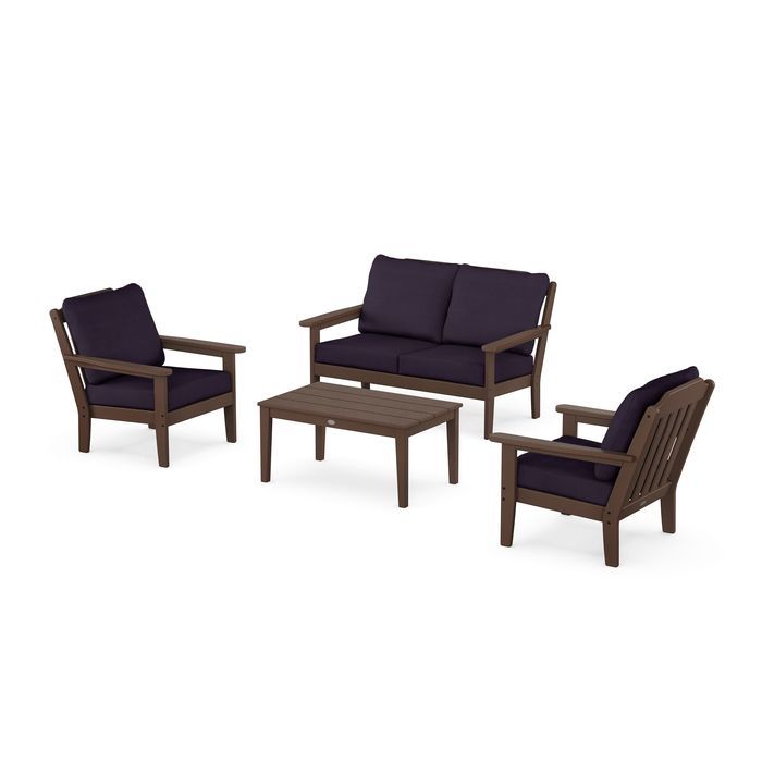 Country Living 4-Piece Deep Seating Set with Loveseat