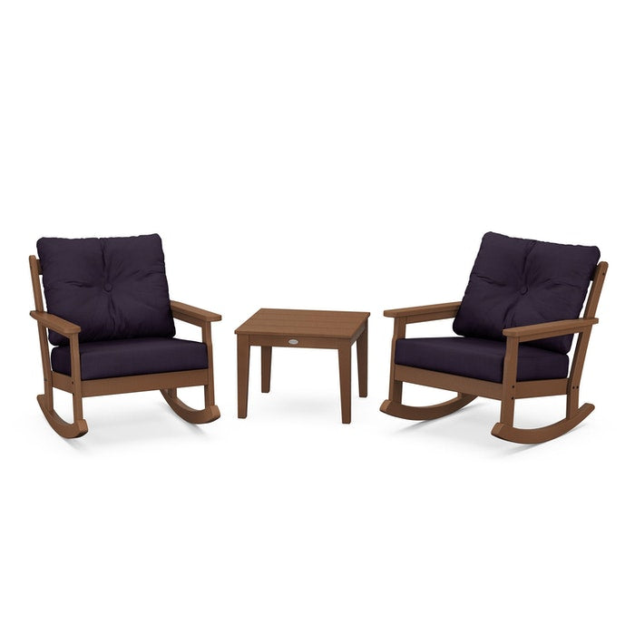 Vineyard 3-Piece Deep Seating Rocking Chair Set