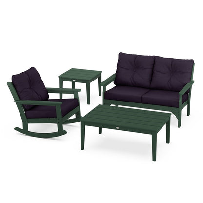Vineyard 4-Piece Deep Seating Rocking Chair Set