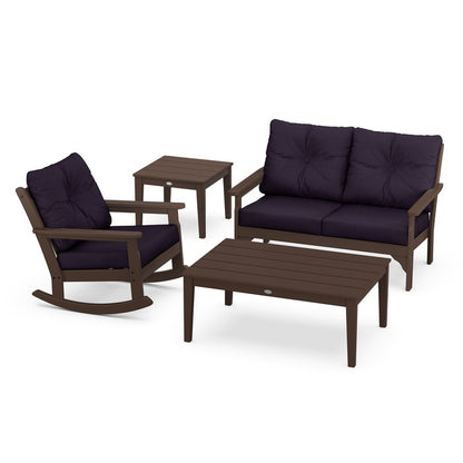 Vineyard 4-Piece Deep Seating Rocking Chair Set