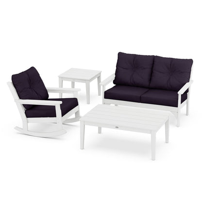 Vineyard 4-Piece Deep Seating Rocking Chair Set