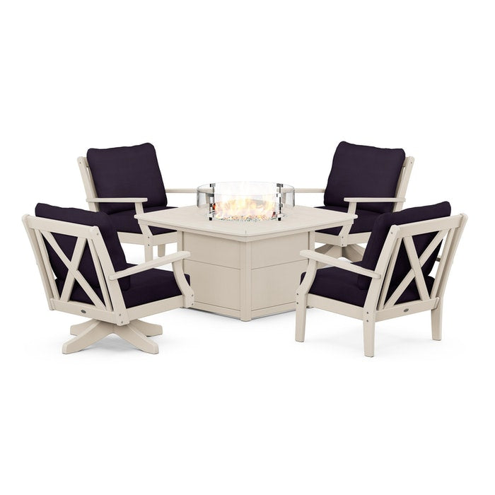 Braxton 5-Piece Deep Seating Set with Fire Table