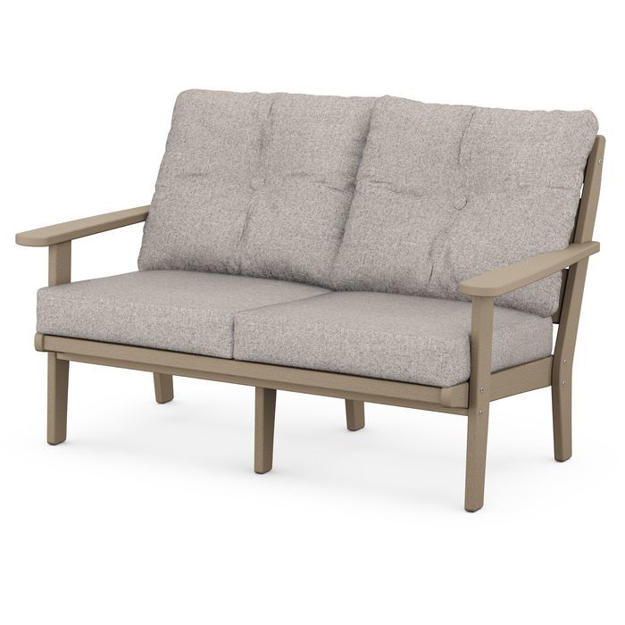 Lakeside Deep Seating Loveseat in Vintage Finish