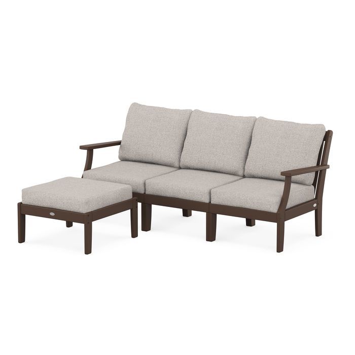 Braxton Modular 4-Piece Deep Seating Set with Ottoman
