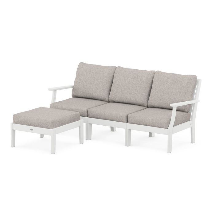 Braxton Modular 4-Piece Deep Seating Set with Ottoman