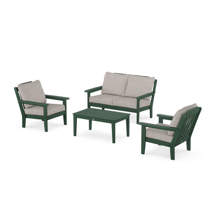Country Living 4-Piece Deep Seating Set with Loveseat