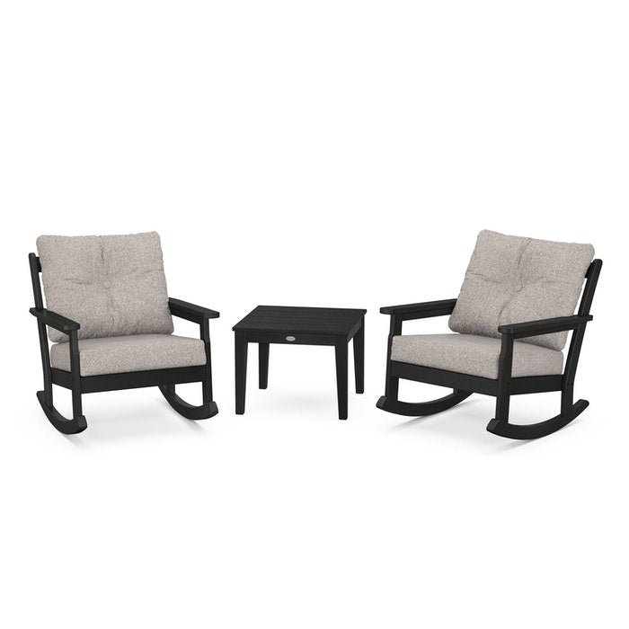 Vineyard 3-Piece Deep Seating Rocking Chair Set