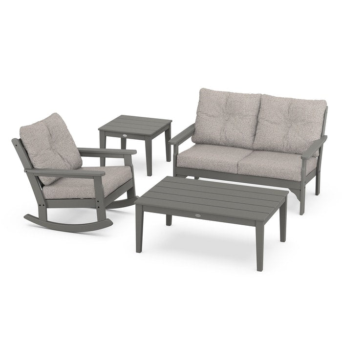 Vineyard 4-Piece Deep Seating Rocking Chair Set