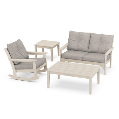 Vineyard 4-Piece Deep Seating Rocking Chair Set