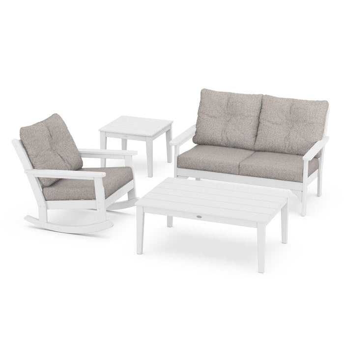 Vineyard 4-Piece Deep Seating Rocking Chair Set