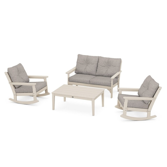 Vineyard 4-Piece Deep Seating Rocking Chair Set