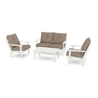 Lakeside 4-Piece Deep Seating Set in Vintage Finish