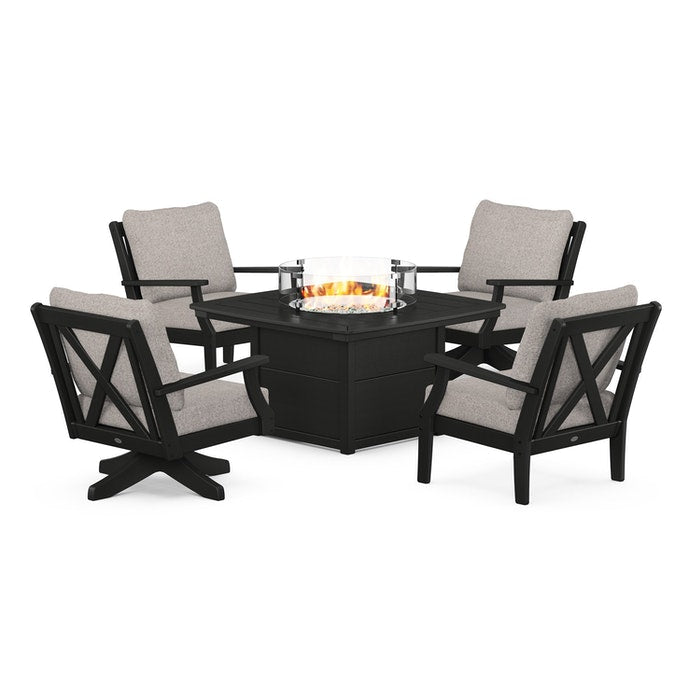 Braxton 5-Piece Deep Seating Set with Fire Table