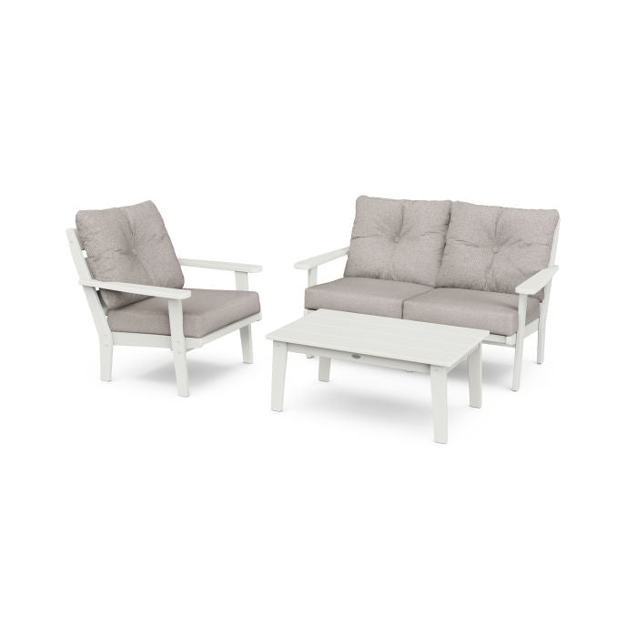 Lakeside 3-Piece Deep Seating Set in Vintage Finish