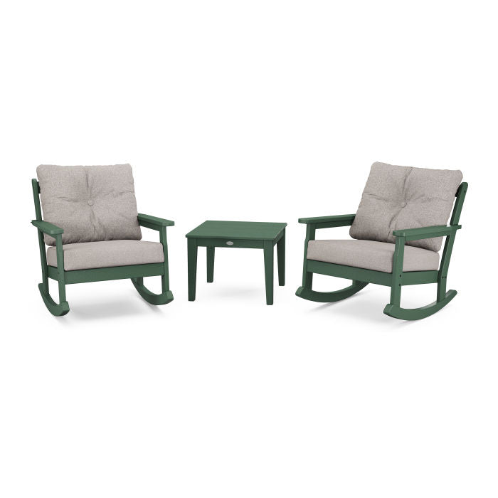 Vineyard 3-Piece Deep Seating Rocking Chair Set