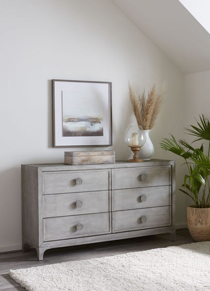 boho chic dresser Six-Drawer in Washed White (2024) Size:18 34/35 Boho Beach Wedding Dress Black and White Gown and the beachy vibe