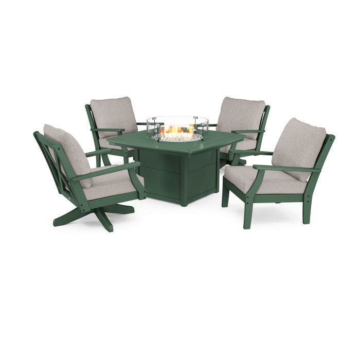 Braxton 5-Piece Deep Seating Set with Fire Table