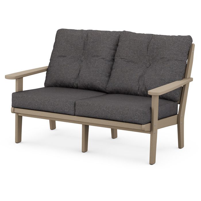 Lakeside Deep Seating Loveseat in Vintage Finish