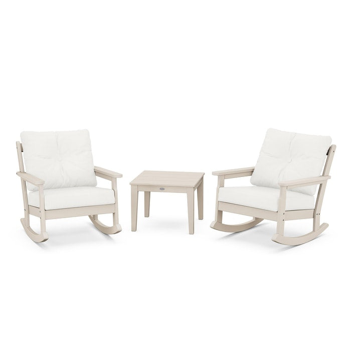 Vineyard 3-Piece Deep Seating Rocking Chair Set