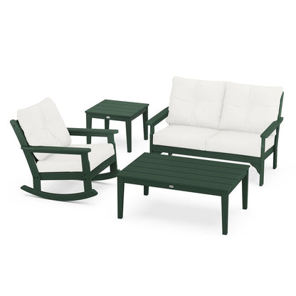Vineyard 4-Piece Deep Seating Rocking Chair Set
