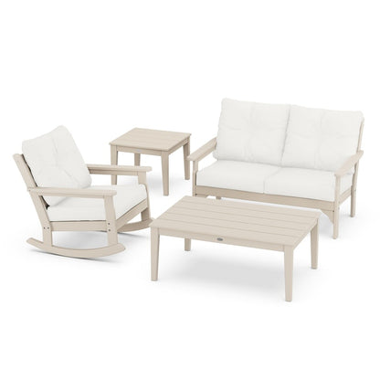 Vineyard 4-Piece Deep Seating Rocking Chair Set